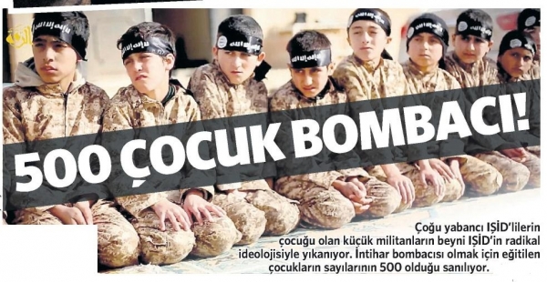 500 çocuk bombacı